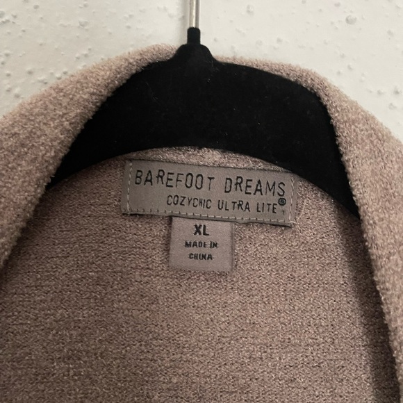 Barefoot Dreams Cozy Long Tan Cardigan XL - Picture 7 of 9